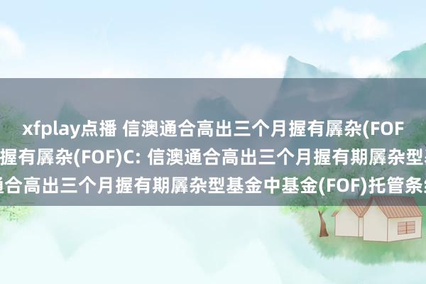 xfplay点播 信澳通合高出三个月握有羼杂(FOF)A,信澳通合高出三个月握有羼杂(FOF)C: 信澳通合高出三个月握有期羼杂型基金中基金(FOF)托管条约