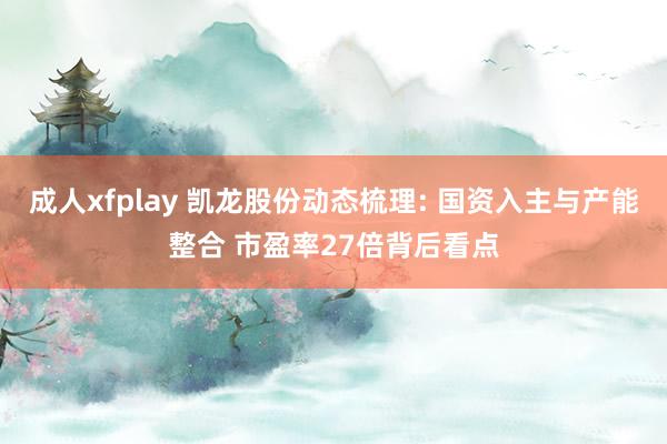 成人xfplay 凯龙股份动态梳理: 国资入主与产能整合 市盈率27倍背后看点