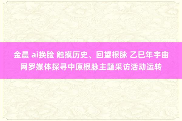 金晨 ai换脸 触摸历史、回望根脉 乙巳年宇宙网罗媒体探寻中原根脉主题采访活动运转