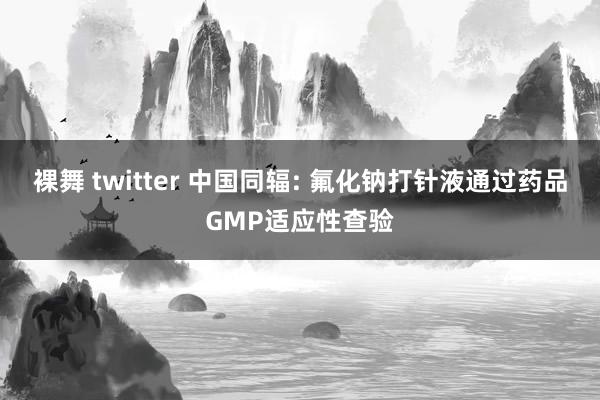 裸舞 twitter 中国同辐: 氟化钠打针液通过药品GMP适应性查验