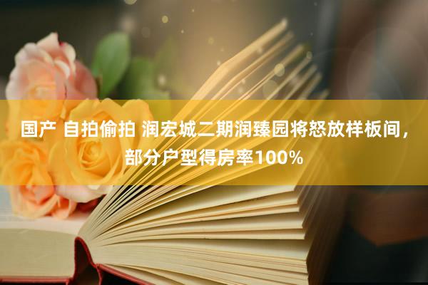 国产 自拍偷拍 润宏城二期润臻园将怒放样板间，部分户型得房率100%
