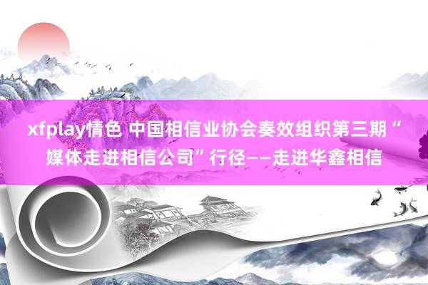 xfplay情色 中国相信业协会奏效组织第三期“媒体走进相信公司”行径——走进华鑫相信